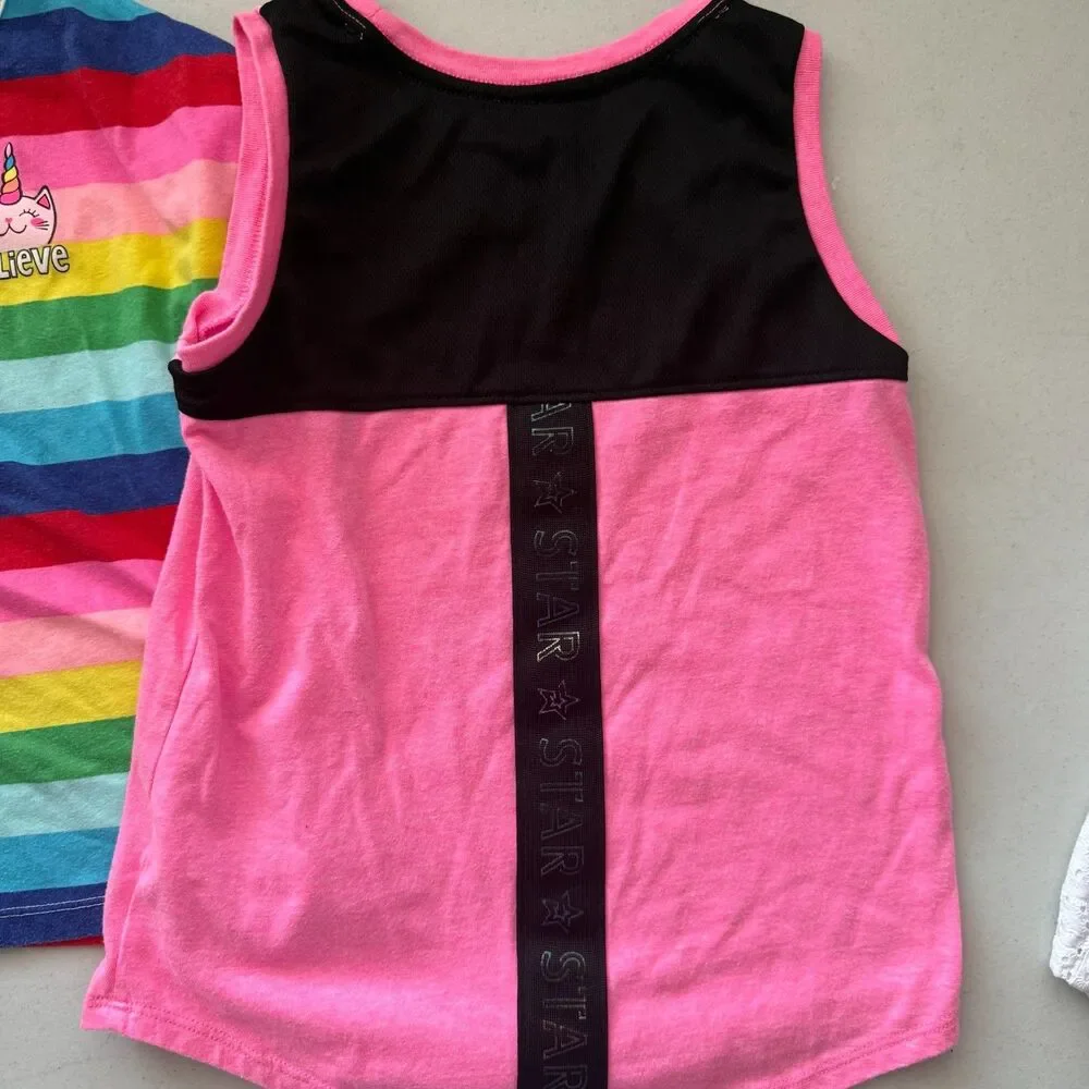 Girls Summer Clothes Lot 3pc Cat & Jack Eyelet Shorts Garanimals Athletic Works